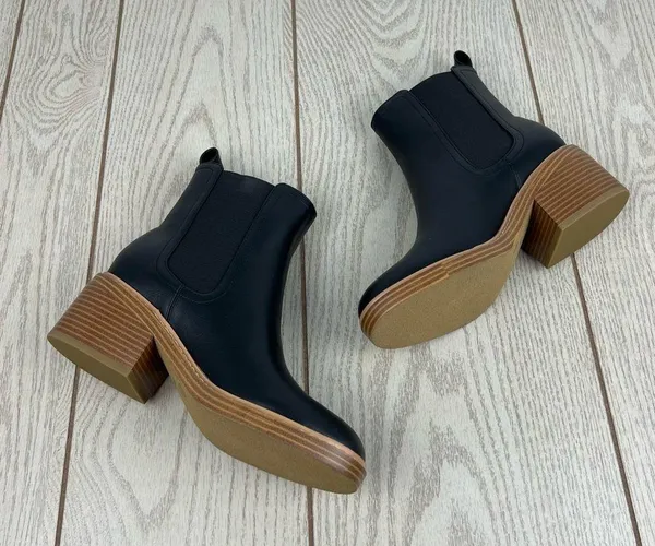 Marc Fisher Women's Modesty Block Heel Dress Booties 6.5M Black $149 - Image 3