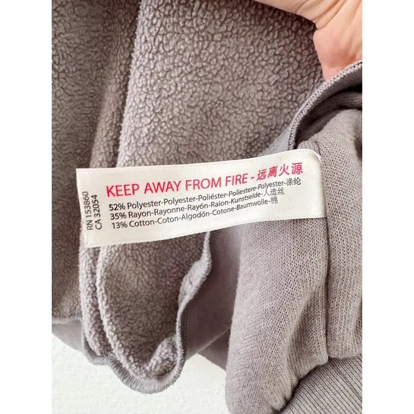 Free People Movement Cozy Fleece Oversized Pullover Sweatshirt Gray XS/S - Image 4