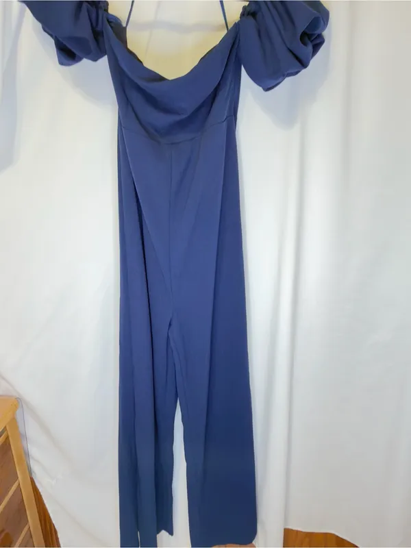 Petal & Pup Tamra Off Shoulder Jumpsuit - Navy Medium- NWT - Image 8