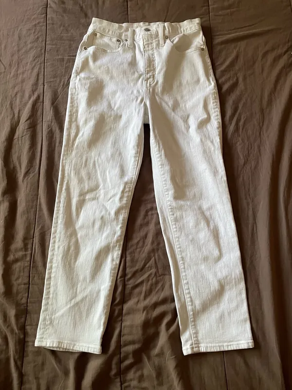 Madewell Pure White Vintage CanvasComfort Stretch white straight l - Image 4