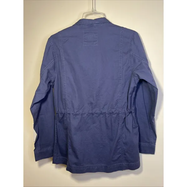 GAP‎ Women's Field Jacket Medium Midnight Blue Full Zip Utility NWT $108 Flaw - Image 2
