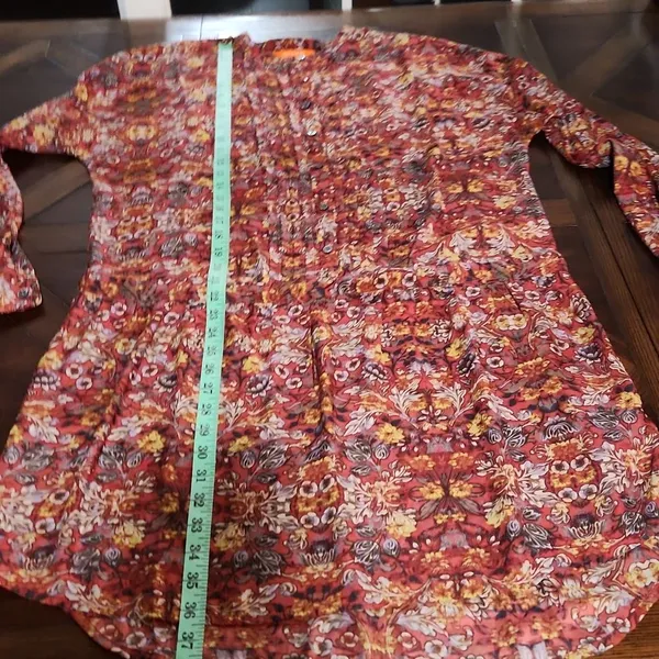 Joe Fresh -1015 vintage floral dress size 10‎ Large - Image 7