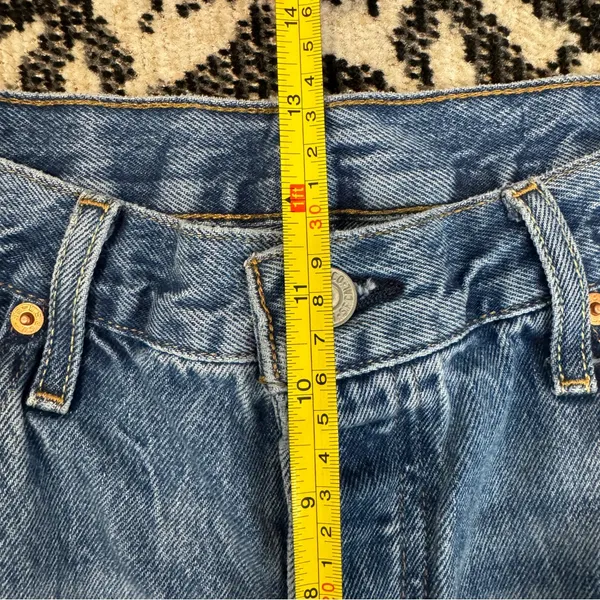 Levi’s Plus Size 501 Mid Thigh Shorts Pleased To Meet You size 32 858330056 - Image 14