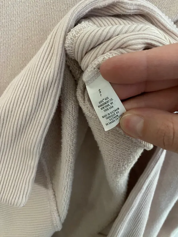 Aerie Long Sleeve Pullover S Light Pink - Image 4