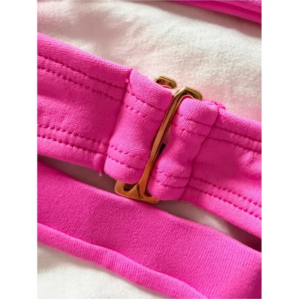 Yandy Neon Pink Cutout Two Piece Bikini Swimsuit NWT NEW - Image 7
