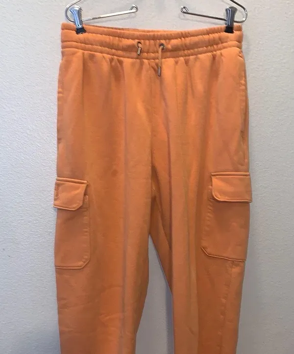 Under Armour Playback Orange Cargo Jogger SweatPants Loose Fit - Image 2