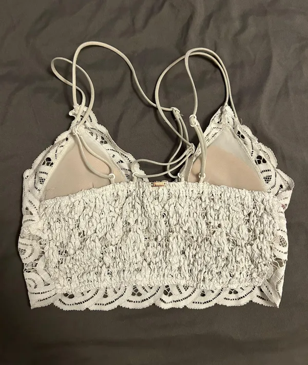PINK Victoria’s Secret White Laced Bralette - Image 2