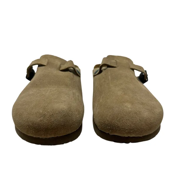 Naot Spring Clog‎ Taupe Suede Backless Tan Beige Size 41 US 10 10.5 - Image 4