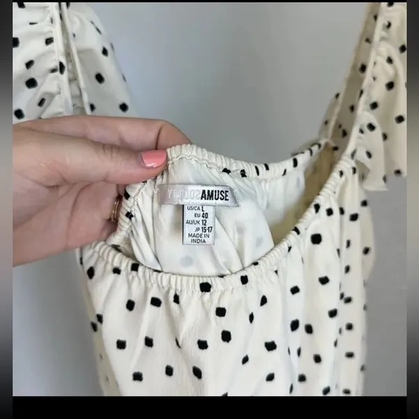 Amuse society polka dot dress size L‎ - Image 5