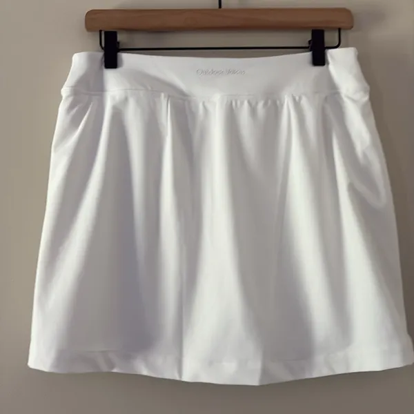 OUTDOOR VOICES Court Skort 4.5″ White Activewear‎ Tennis Pickleball Size L - Image 5