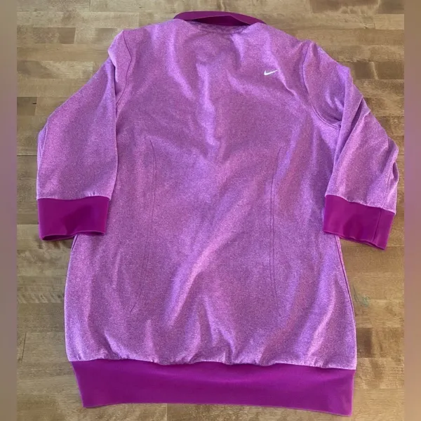 NIKE GOLF Women’s Short Sleeve Polo Pink Fuchsia Tour Premium Dri-Fit‎ Medium - Image 4