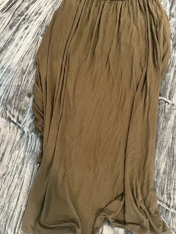 Elegant olive green Women's Skirt size XL - Image 3