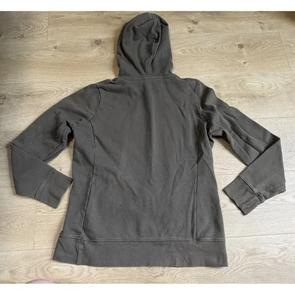 The North Face Womens Pullover Hoodie Green Logo Outdoor Hiking Sweatshirt L - Image 2
