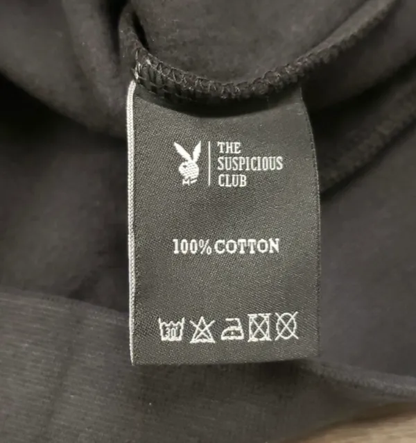 SUSPICIOUS ANT WERP PLAYBOY HOODIE Black Size M - Image 5