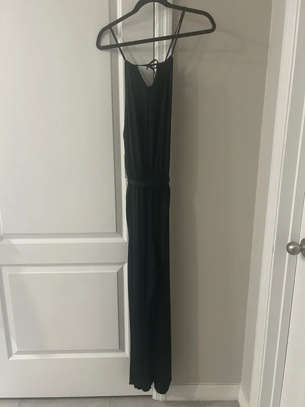 NWT Halara Sleeveless Tie Back Belted Pocket Cut Out Cool Touch Jumpsuit-UPF50+ - Image 8