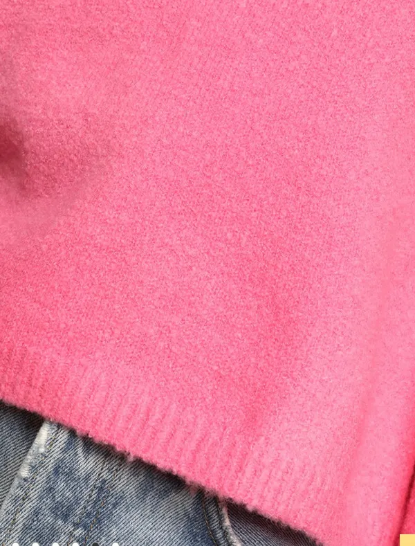 New Lulu’s Bright Eyes Neon Pink Balloon Sleeve Sweater Top XS - Image 9