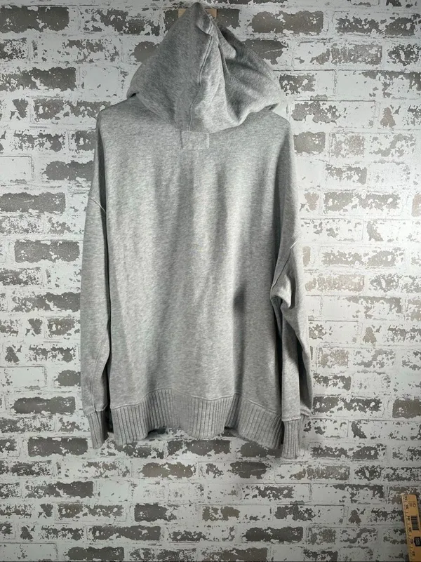 Aerie | women gray full zip hoodie distressed oversized - Image 8