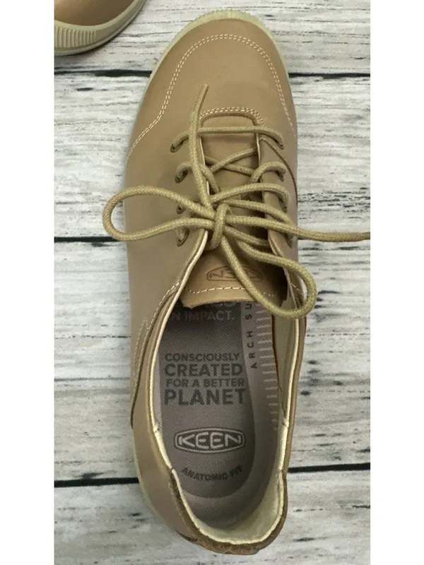 KEEN Lorelai II Women's Tan Leather Lace Up Sneaker Shoes Sz 10.5 (41) w/ BOX - Image 10