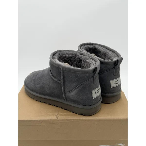 New Authentic UGG Classic Ultra Mini 1116109 Women's Fashion Boots Grey - Image 5