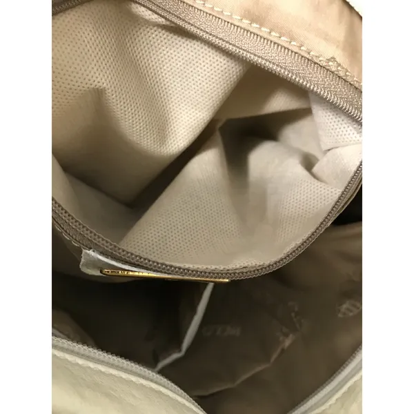 Paolo Masi Vintage Cream Quilted Studded Leather Hobo Bag Made in Italy EUC - Image 5