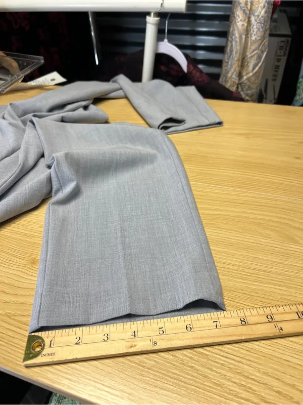Ann Taylor Side Zip Straight Pants Gray Size 8 Curvy Fit Bi-Stretch - Image 14