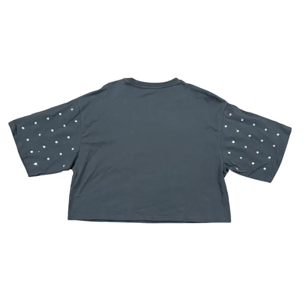 Purdue Boilermakers GameDay Couture Rhinestone Dk Gray Short Sleeve Top XXl Crop - Image 4