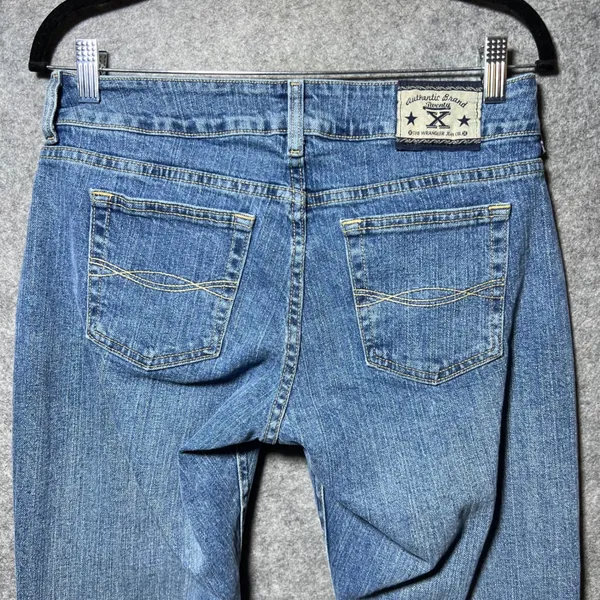 Wrangler Twenty X Jackson Womens 7/8 30 Medium Wash Slim Straight‎ Leg Jeans - Image 7