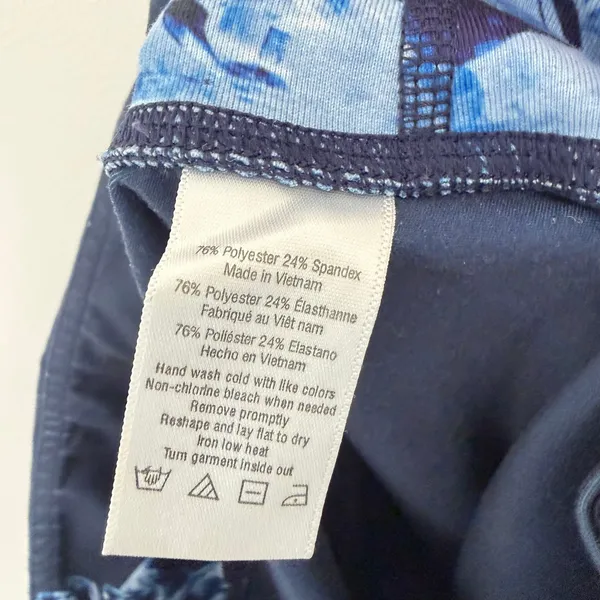 ALO Yoga High Waist Air Brush Leggings Dark Crystal Sky Blue Sz XS - Image 3