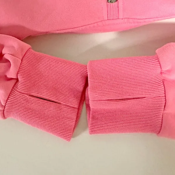 Half Zip Cropped Hoodie - Image 7