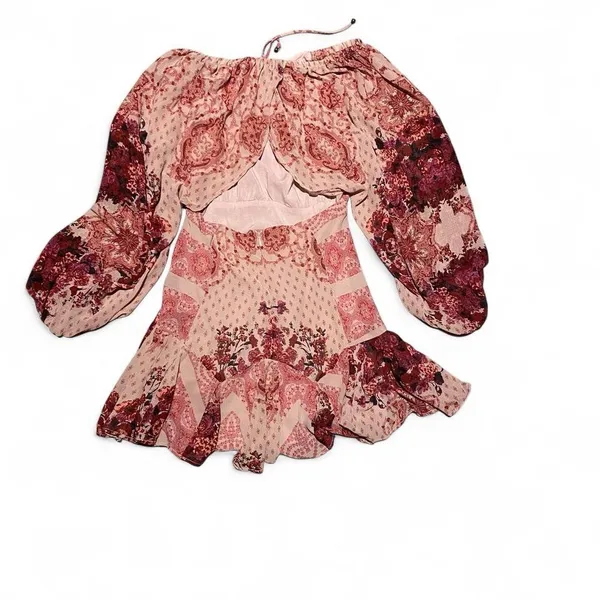 Free people floral boho bohemian mini dress, size Xs - Image 6