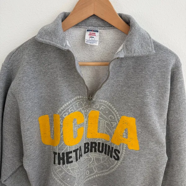 UCLA Fraternity Long Sleeve Cropped Top - Image 6