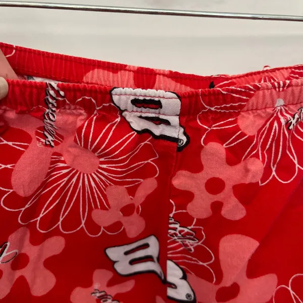 Vtg Y2K NASCAR Dale Earnhardt Jr Womens Lounge Pants Sz M Budweiser Floral #8 - Image 4