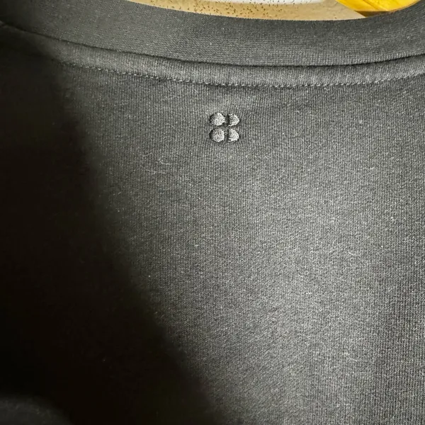 sweaty betty Size 0-2 Black Crew Neck Long Sleeve Sweatshirt CP0528‎ - Image 3