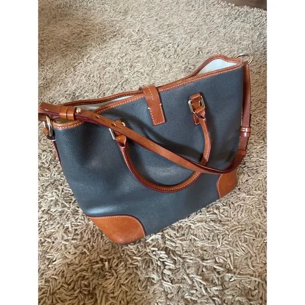 DOONEY & BOURKE Shelby Shopper Tote Bag Purse Leather Big TRAVEL OFFICE LARGE - Image 7