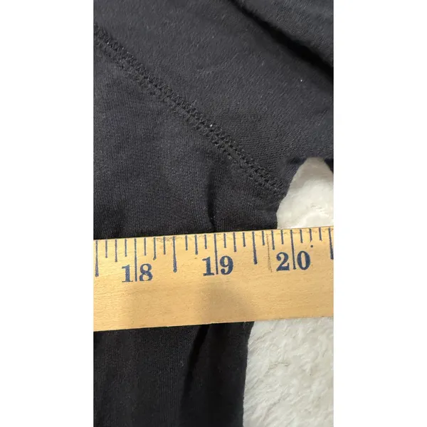 Athleta Womens Black Tulip Hem Raglan Sleeve Modal Sweatshirt Large L 4602 - Image 5
