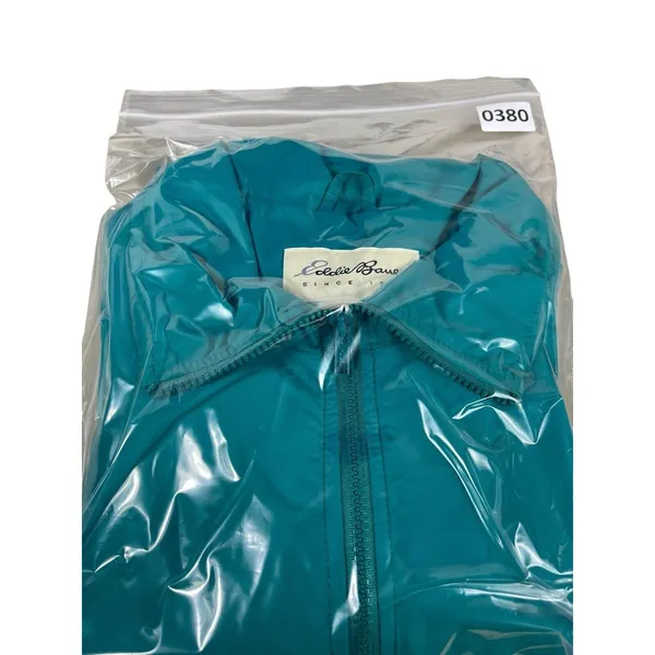 Eddie Bauer Teal 90s Vented Long Sleeve Windbreaker L - Image 10
