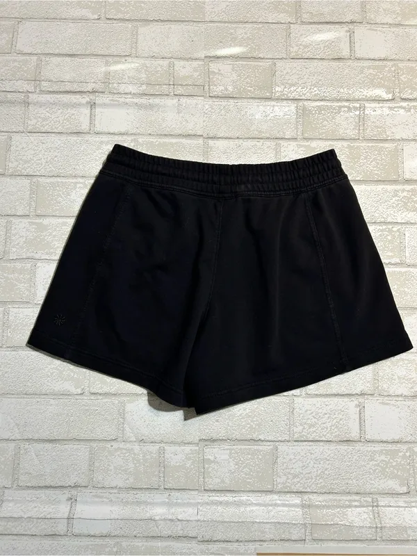 Athleta Black Drawstring Lounge Shorts Size Small - Image 2