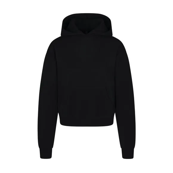 SKIMS COTTON FLEECE HOODIE, Black, Large, $80 - Image 2