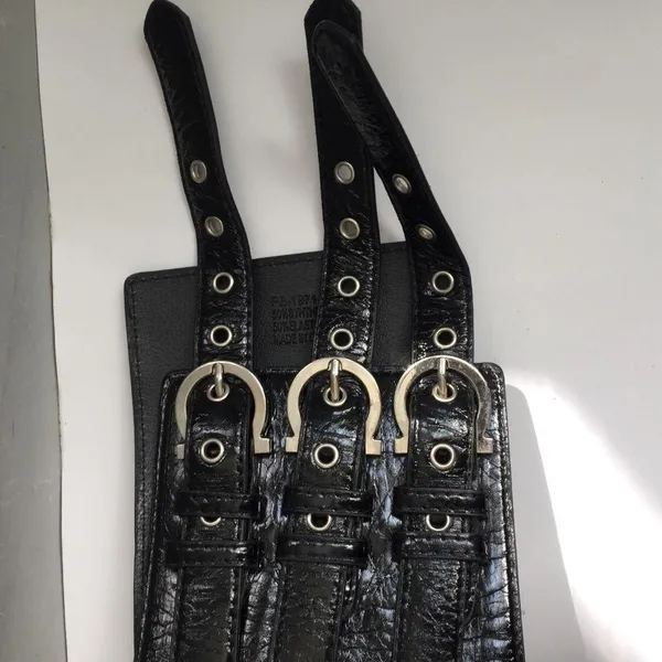 Black Waist Belt with Straps - Image 13