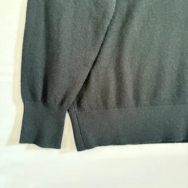 J.Crew Cashmere Crewneck Sweater Black Long‎ Sleeve Knit Pullover Womens Small - Image 7