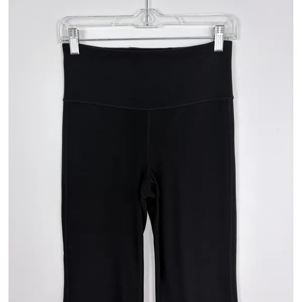 Athleta Elation Ultra High Rise Flare Pant Black Soft Yoga Stretch Size Small - Image 3