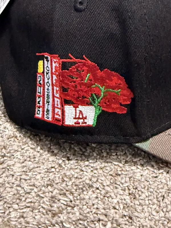 New Era 9FORTY A-Frame Los Angeles Dodgers "Burnt Roses" Camo Brim Edition Hat - Image 5