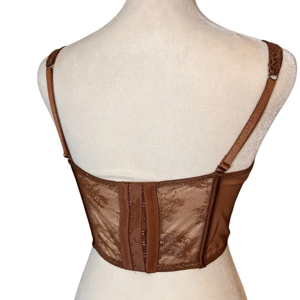 Victoria's Secret Brown Gold Festival Concert Corset Size M NWT - Image 5