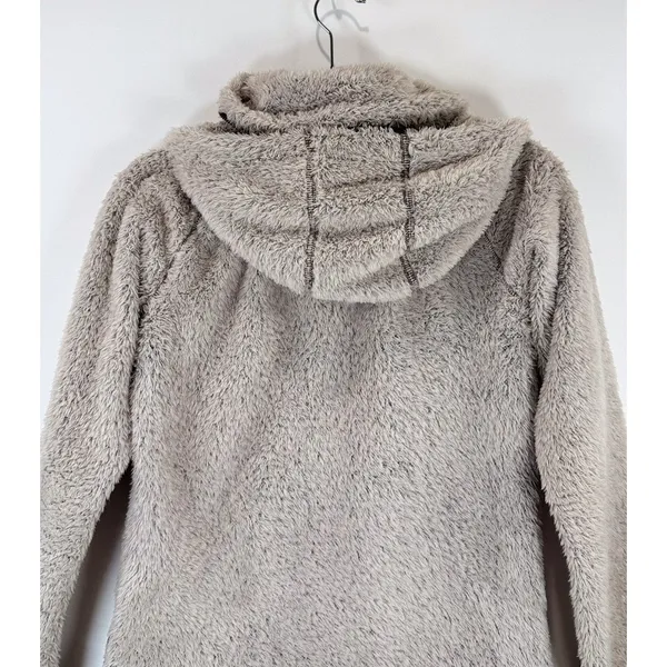 Kuhl Womens Flight Jacket Beige Avina Full Zip Sherpa Fleece Hooded Outdoor XS - Image 12