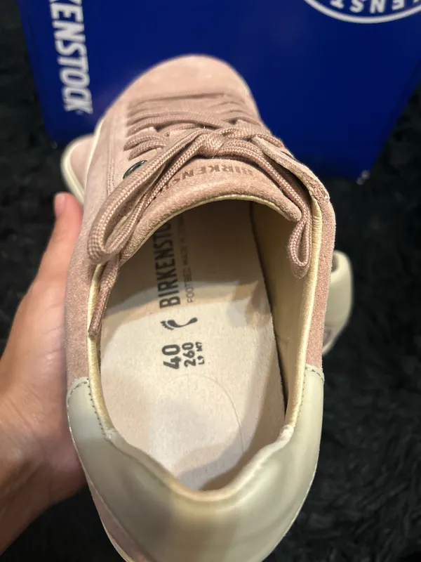 BIRKENSTOCK bend low pink leather lace up shoes sneakers women’s eur 40 new - Image 3