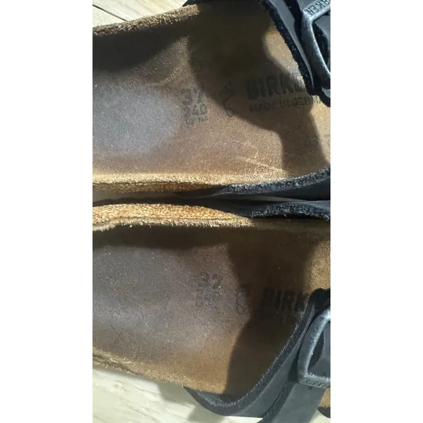Birkenstock Mayari Black Leather Toe Loop Sandals Womens‎ 37 US 6 6.5 Regular - Image 4