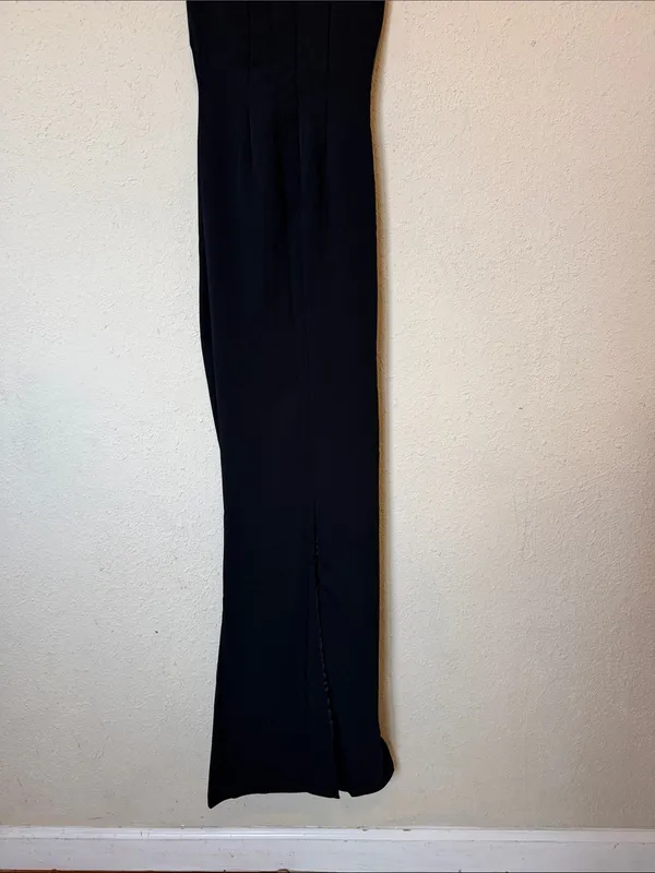 House of CB Keoni Blacl Asymmetric Draped Maxi dress nwot size XS $289 - Image 9