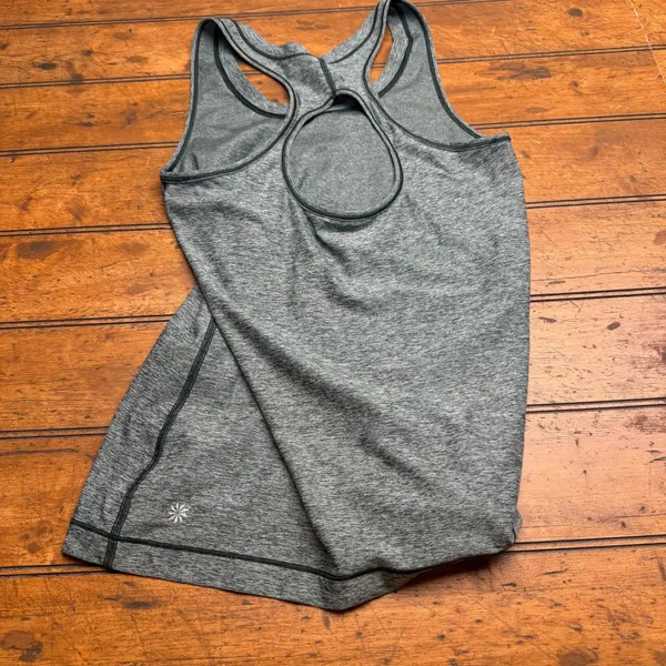 Athleta Green Heathered Racerback Tank Top Athletic Workout Athleisure‎ Size S - Image 4