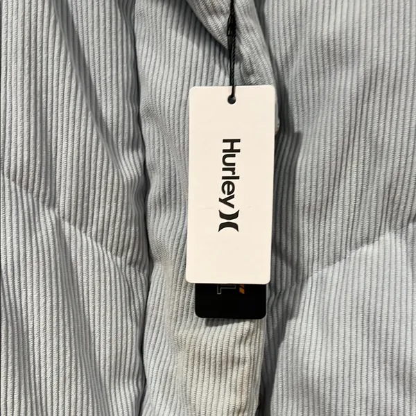 Hurley Blue Puffer‎ Jacket with Quilted Design large - Image 4