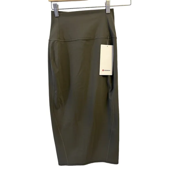 Lululemon Nulu Slim-Fit High-Rise Skirt Size 4 Army Green NWT - Image 4